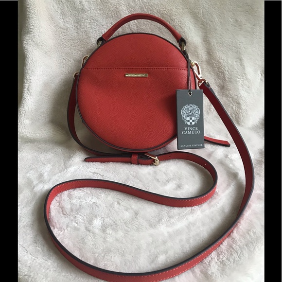 Vince Camuto Handbags - Vince Camuto Purse Chica Leather Crossbody Paprika